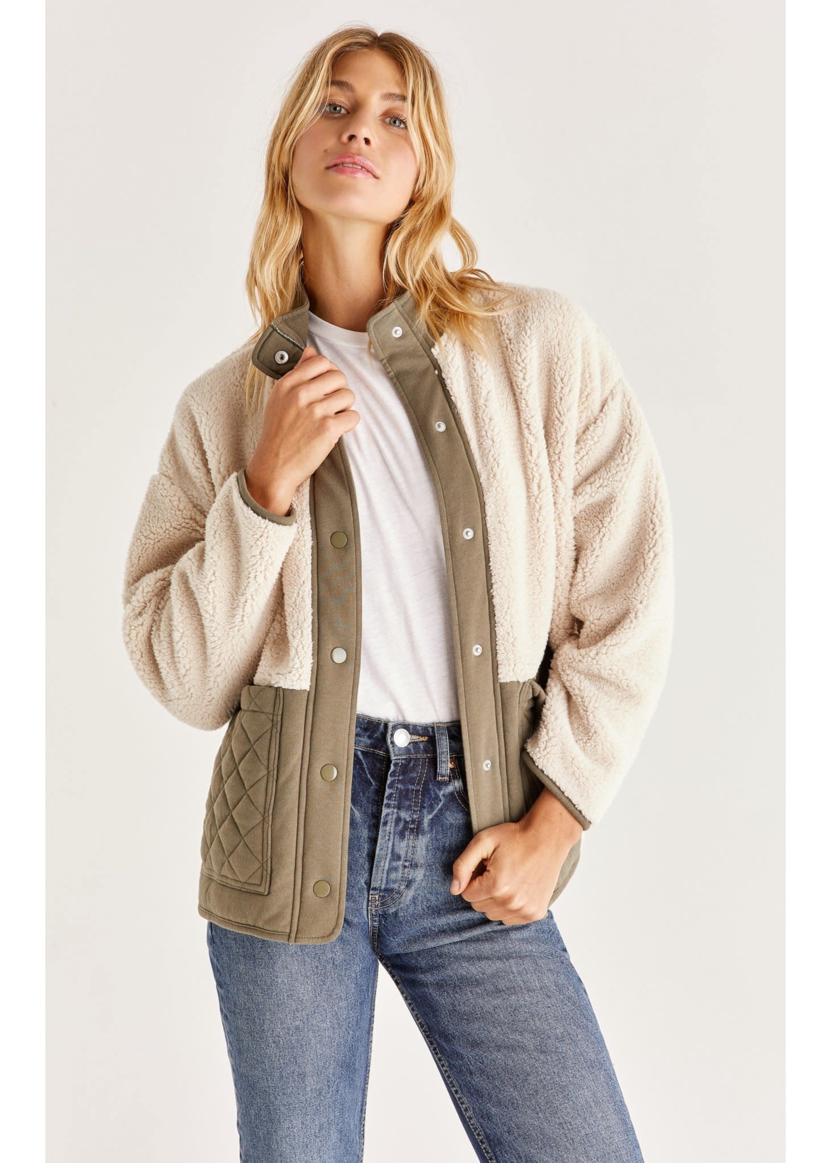 Z Supply Cannon Quilted Sherpa Jacket