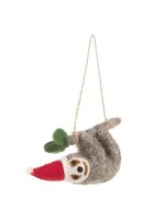 Felt So Good Handmade Felt Christmas Sloth Ornament