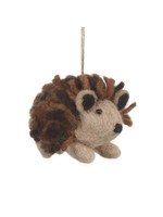 Felt So Good Handmade Felt Brown Hedgehog Ornament