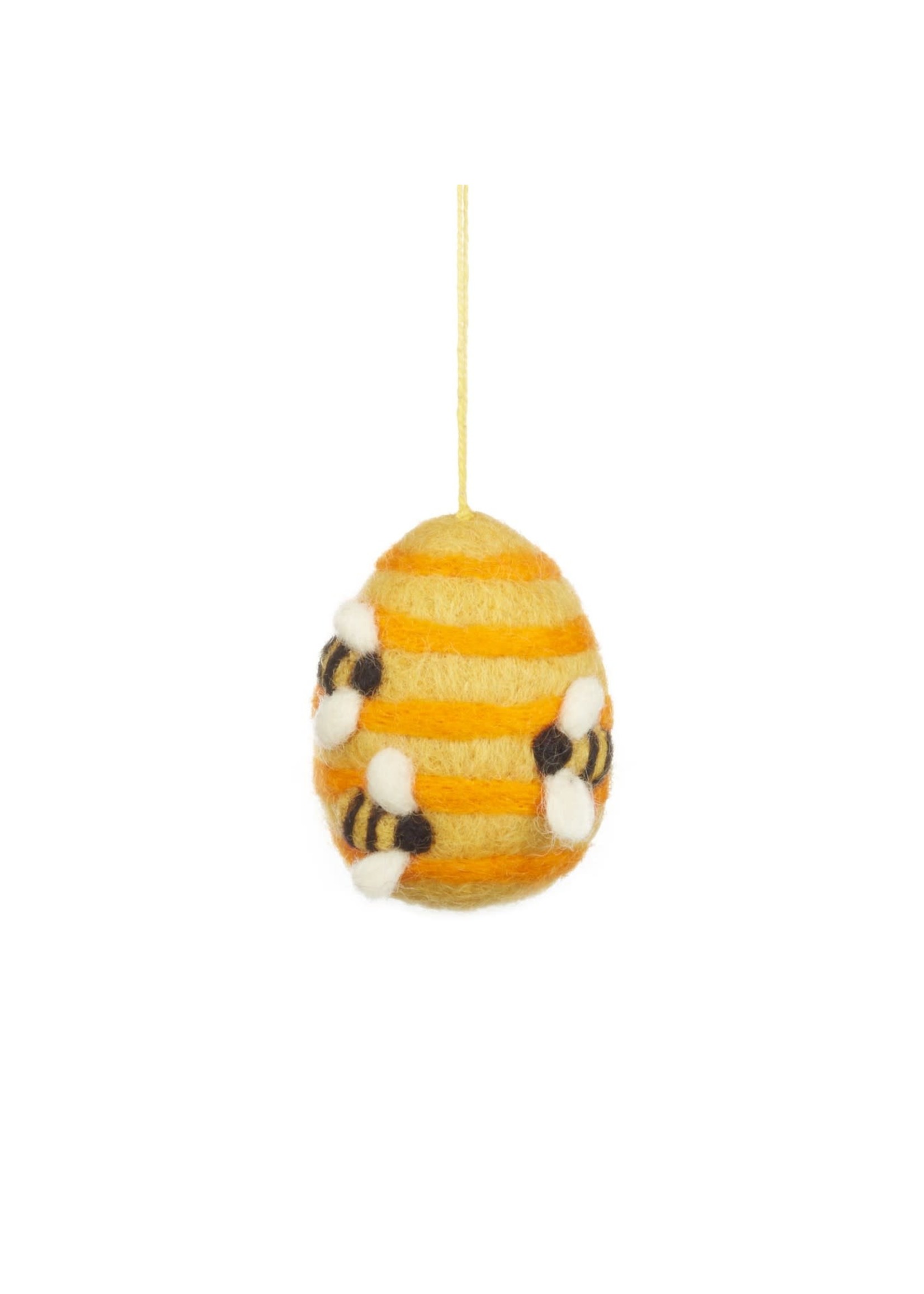 Felt So Good Handmade Busy Beehive Felt  Ornament