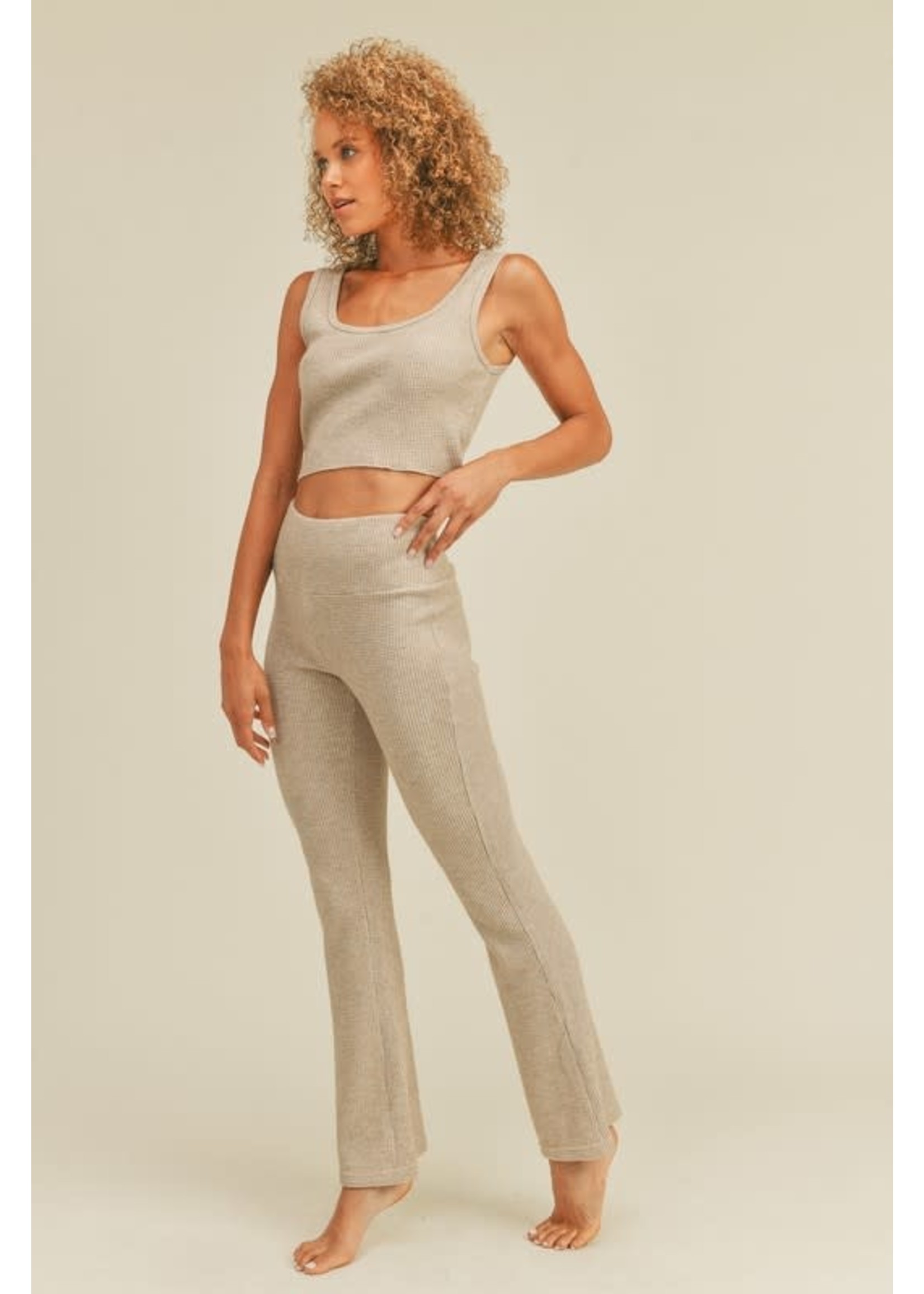 EM & ELLE Powder Waffle Knit Pant