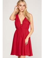 EM & ELLE Tara Ruched Dress