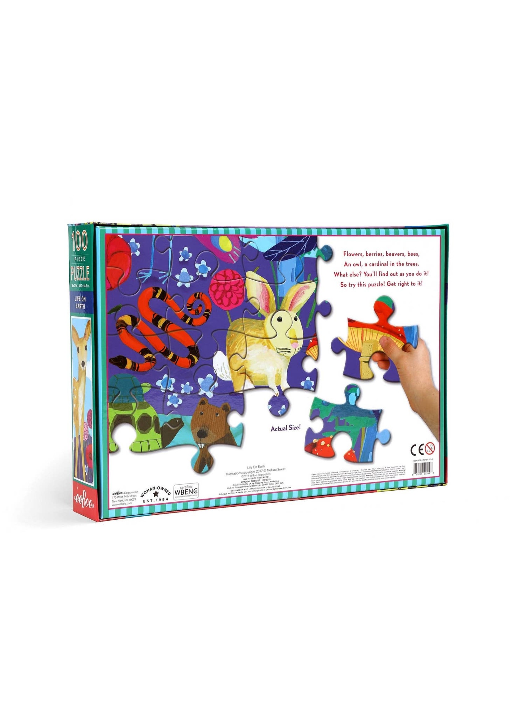 eeBoo Life on Earth 100 Piece Puzzle