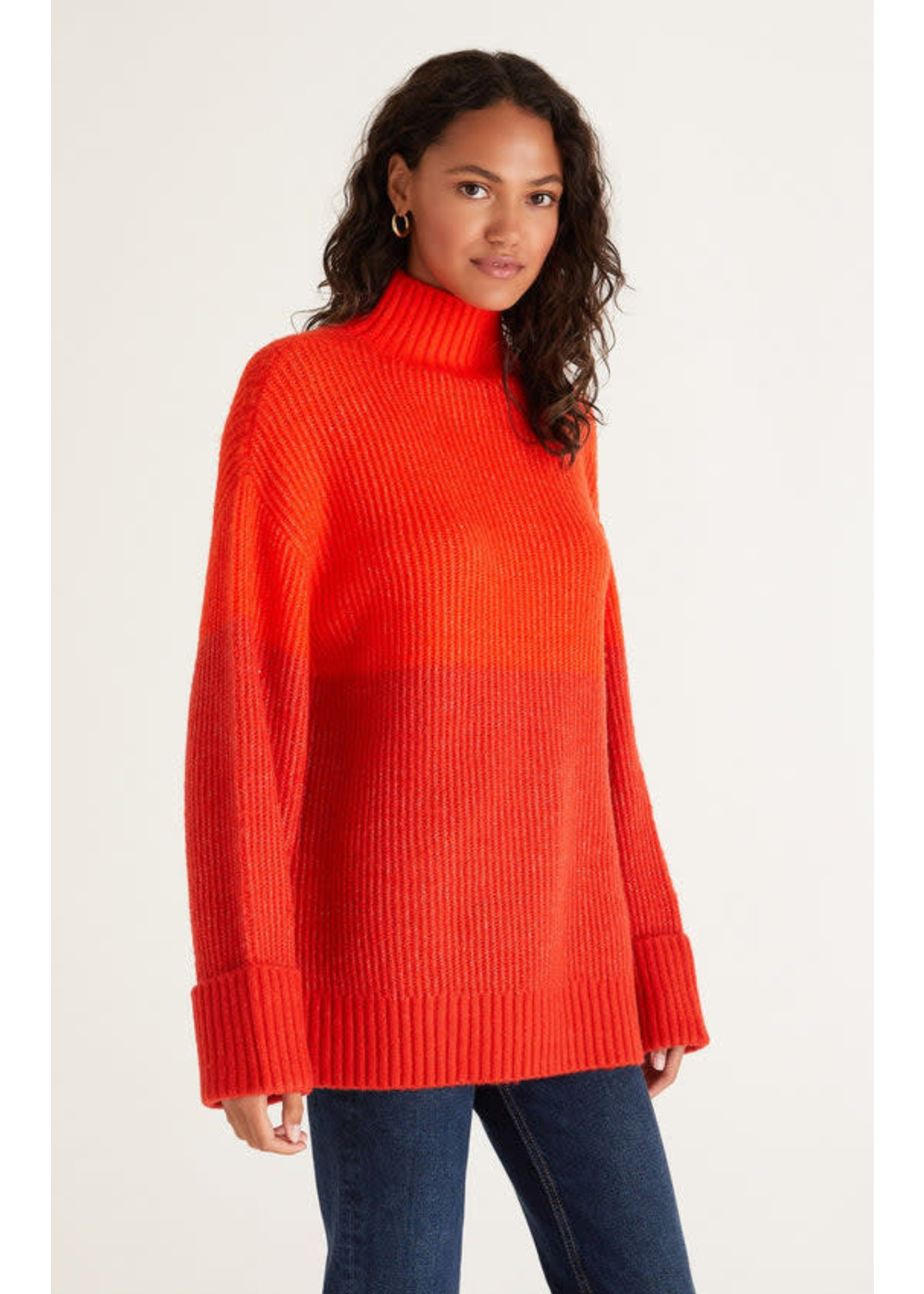 Z Supply Poppy Striped Turtleneck Sweater