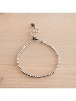 bazou Steel crystal bracelet - silver