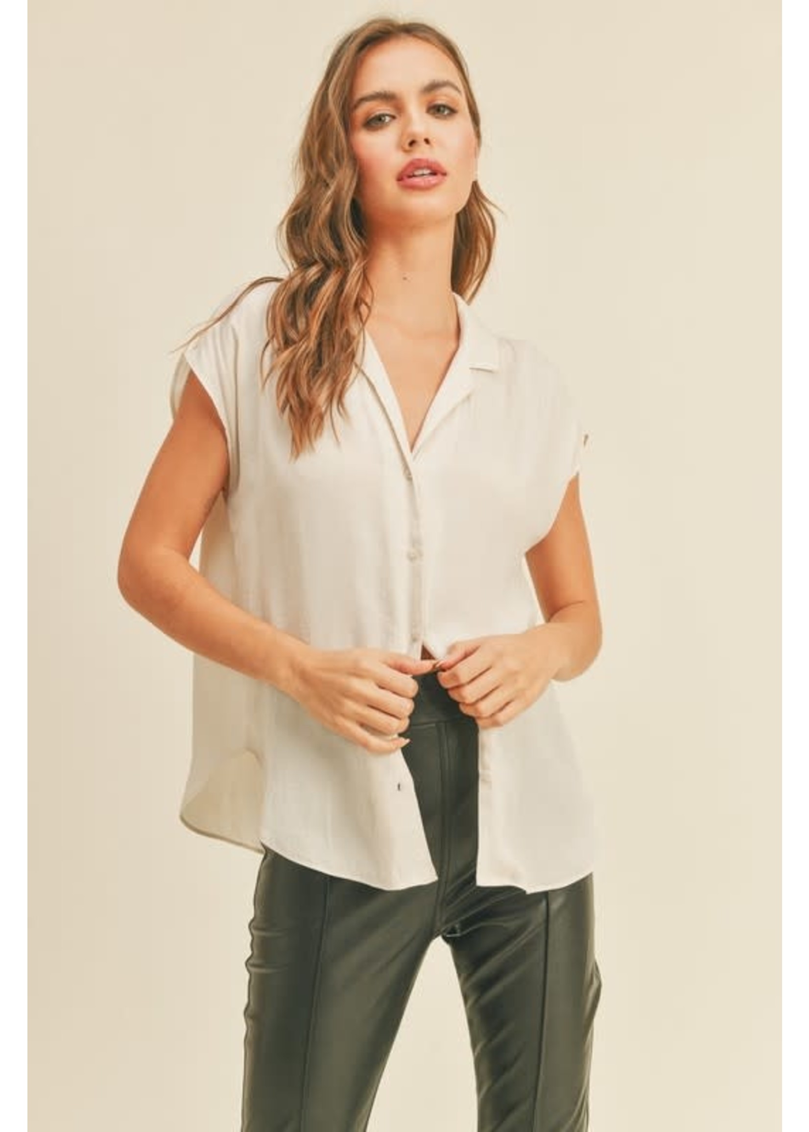 Wild Grace Kearney Cap Sleeve Blouse