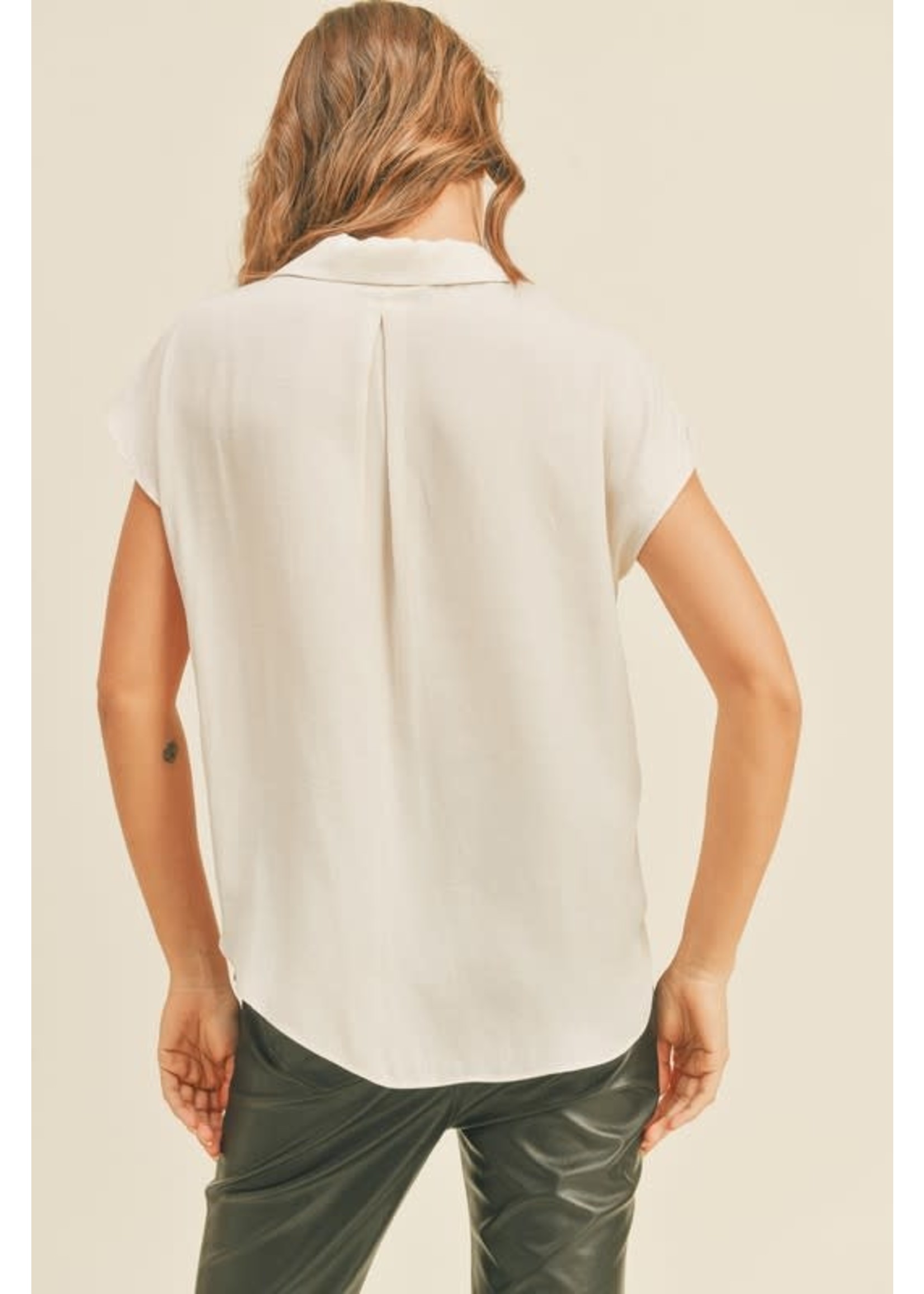 Wild Grace Kearney Cap Sleeve Blouse