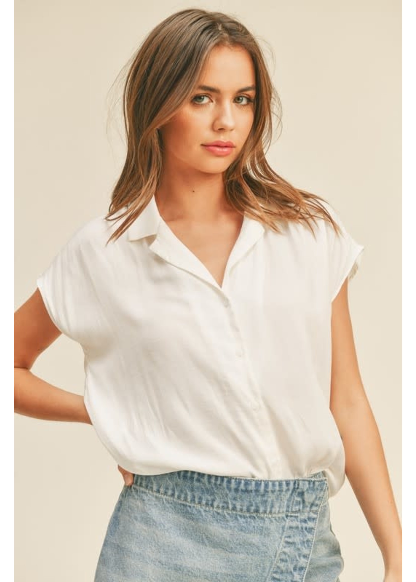 Wild Grace Kearney Cap Sleeve Blouse