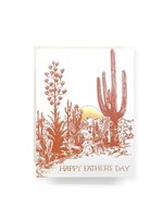 Antiquaria Cactus Sunset Father's Day Greeting Card