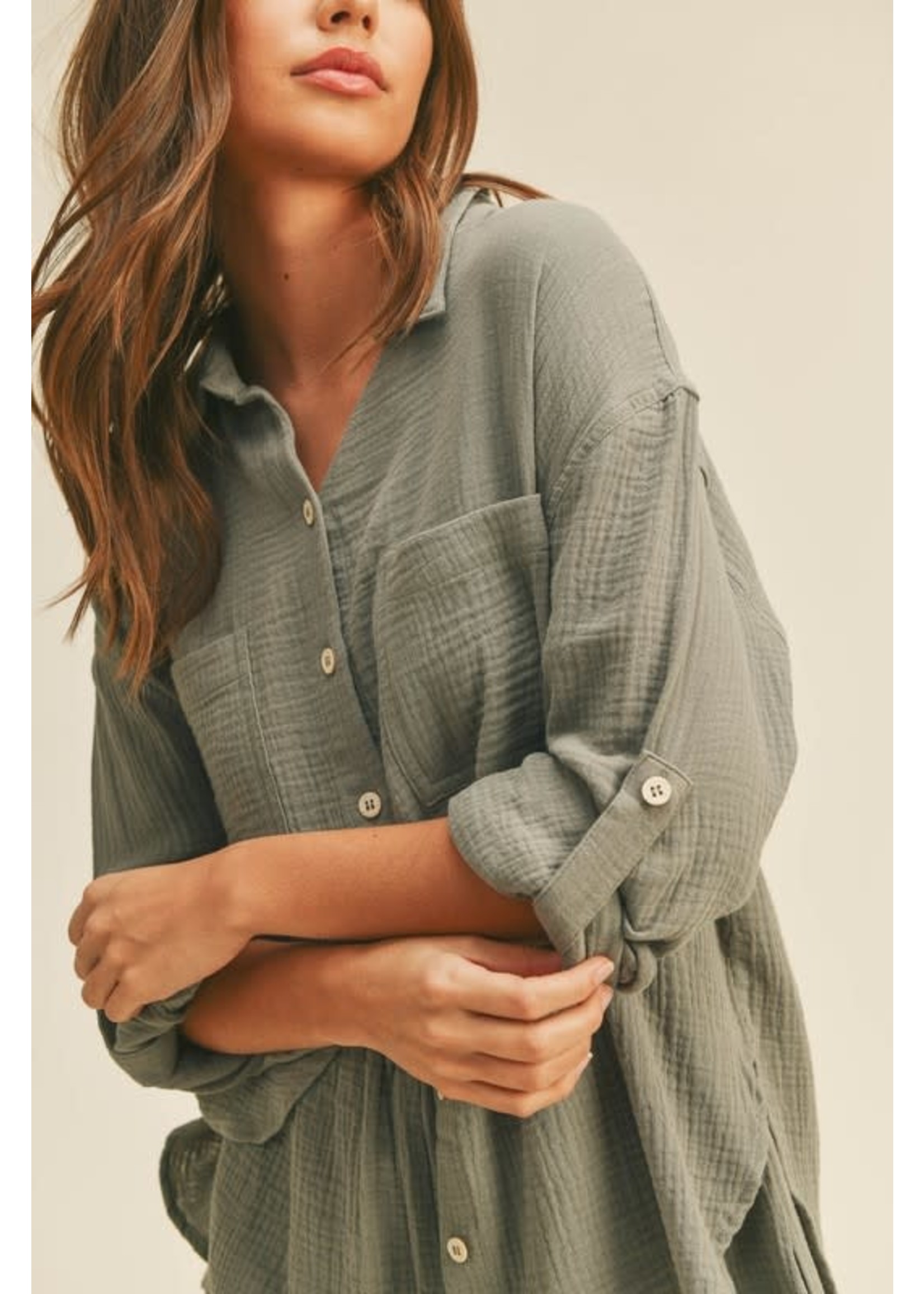 EM & ELLE Corina Double Gauze Buttondown