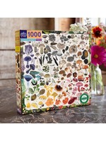 eeBoo Mushroom Rainbow 1000 Piece Square Jigsaw Puzzle