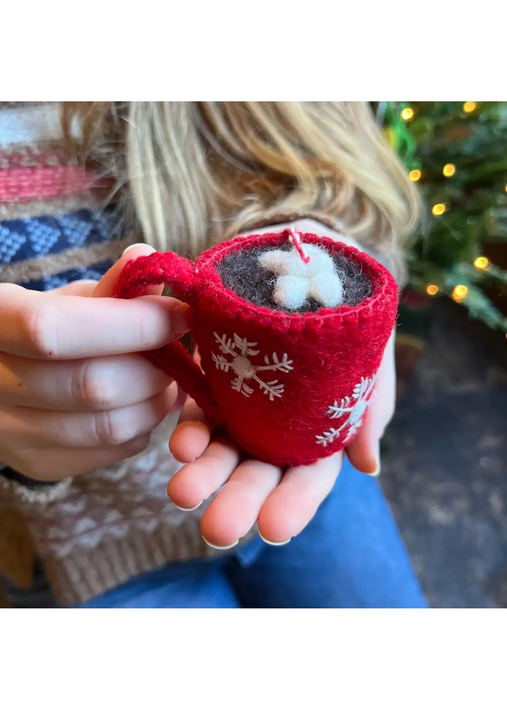 Ornaments 4 Orphans Hot Cocoa Felt Ornament