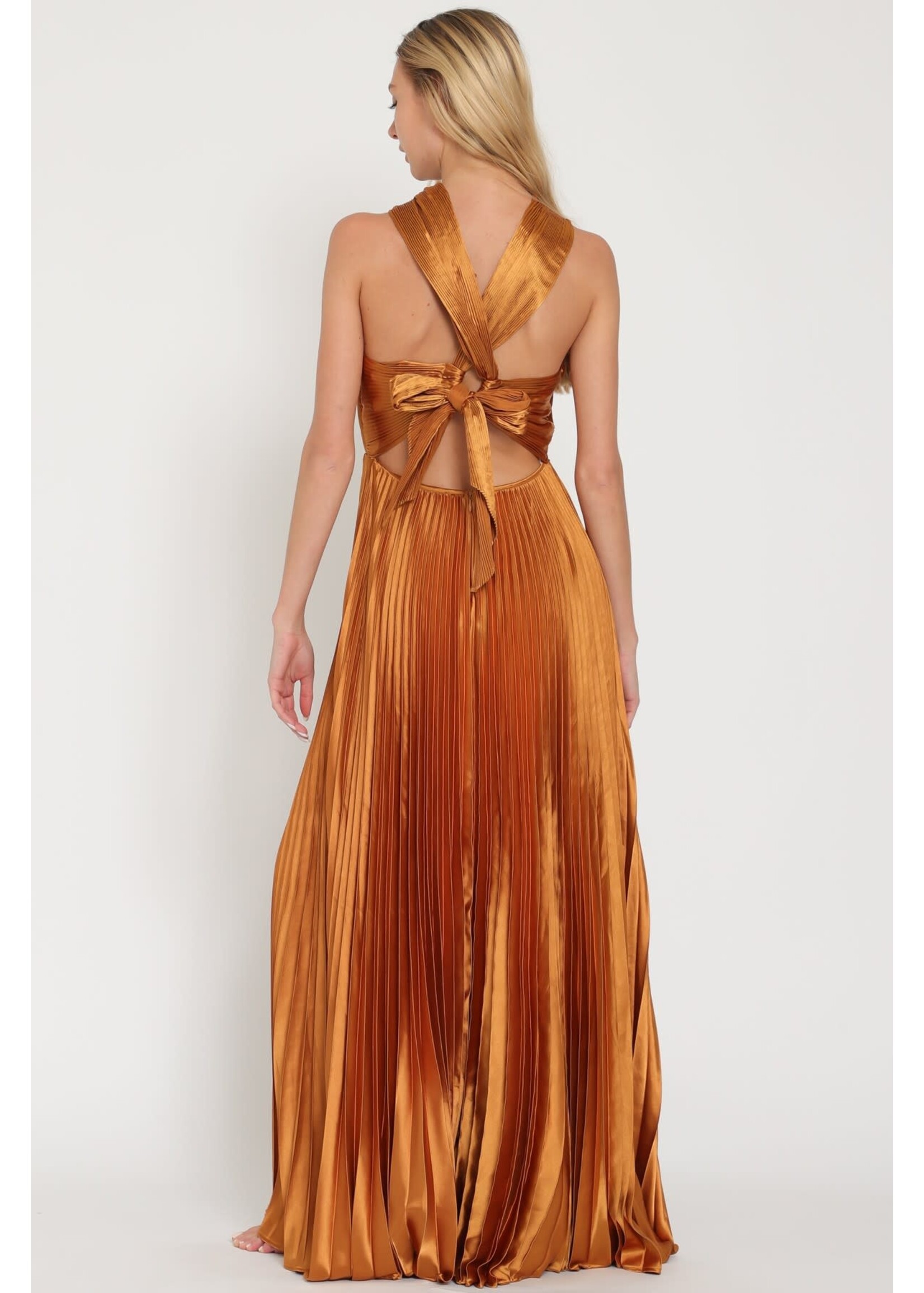 EM & ELLE Amy Pleated Gown