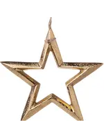 Cast Metal Gold Star Ornament