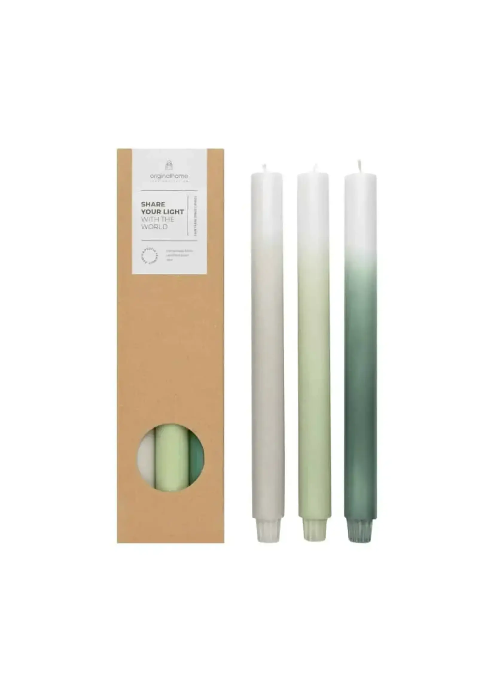 Original Home Gradient Candles S/3