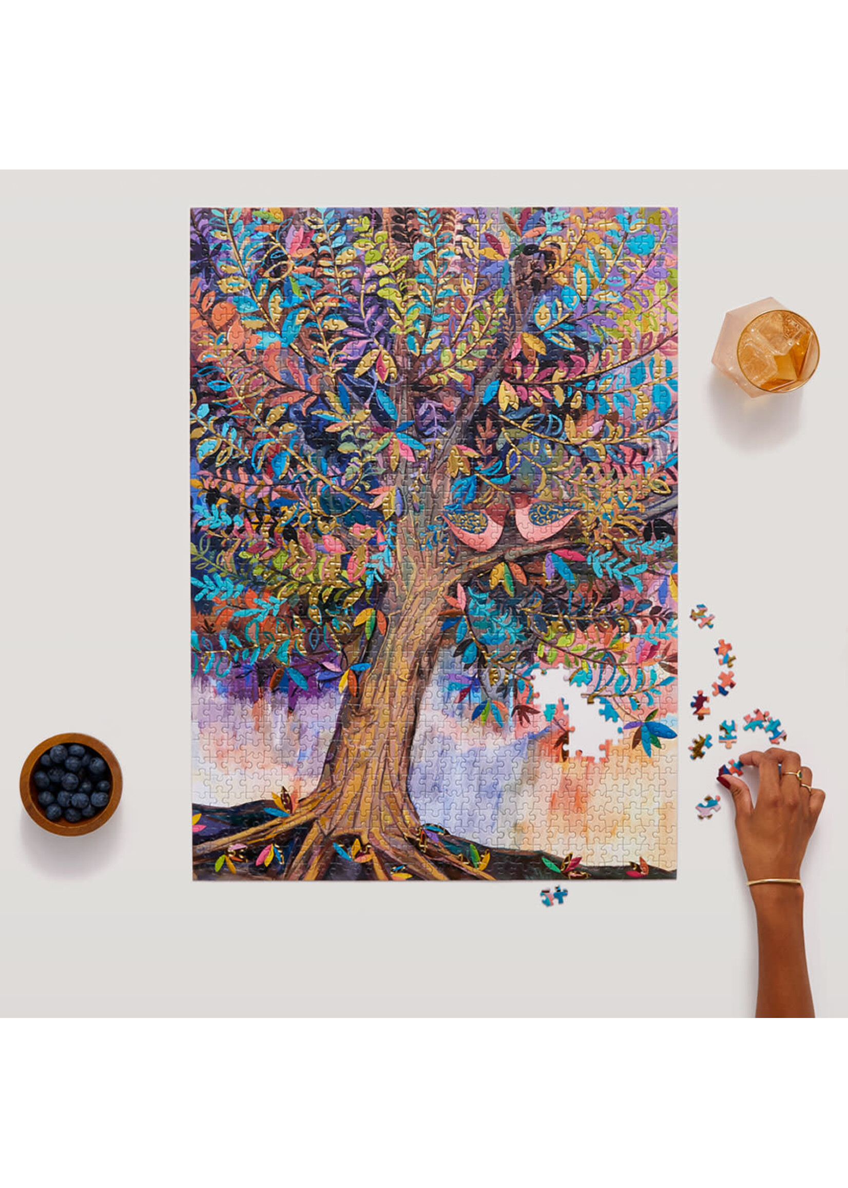 Illumination Tree Gold Foil | 1000 Piece Jigsaw Puzzle