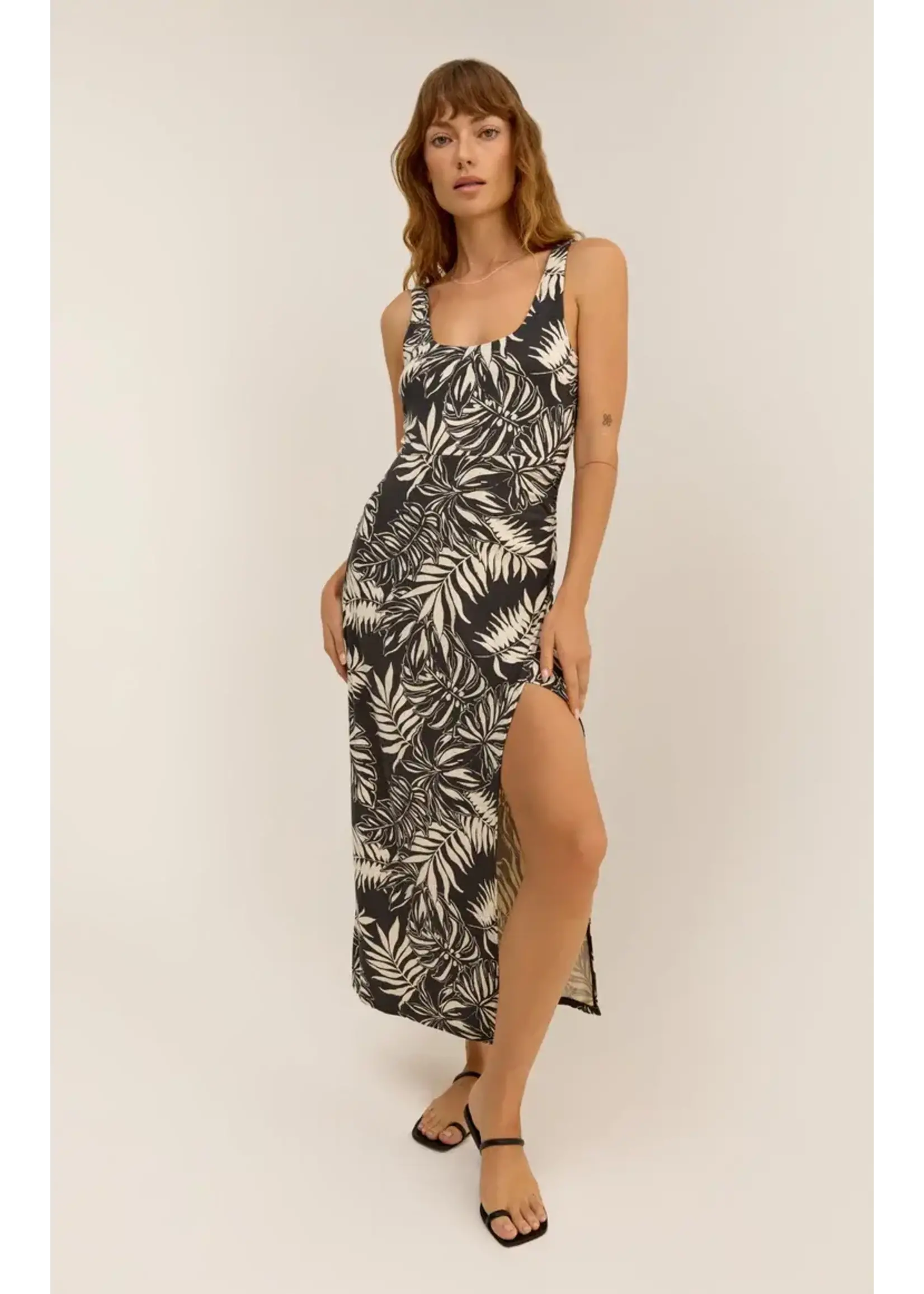 Z Supply Melbourne Sandy Bay Palm Midi Dress