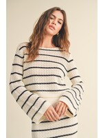 EM & ELLE Yoanna Striped Sweater