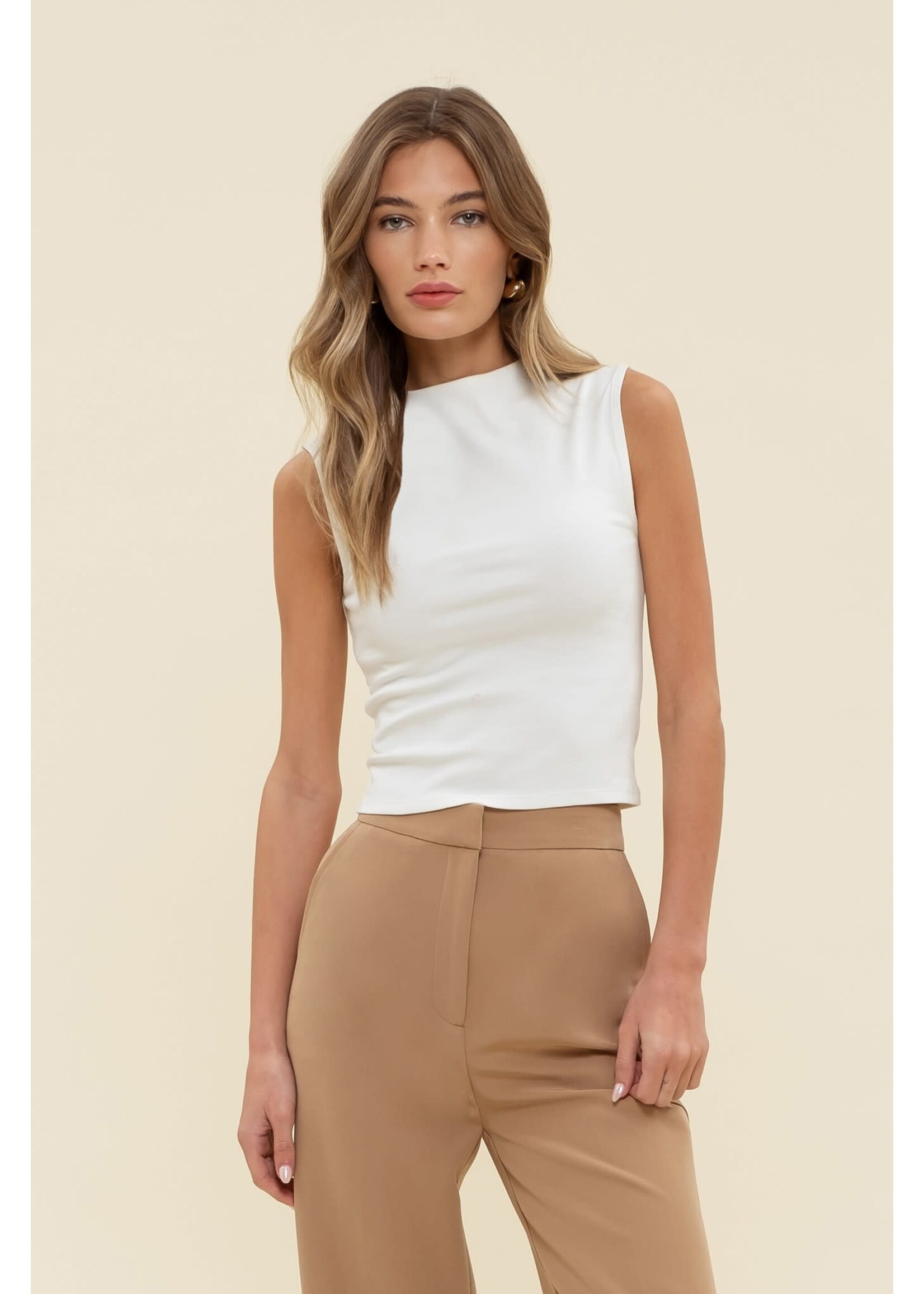 EM & ELLE Dawson Mock Neck Tank