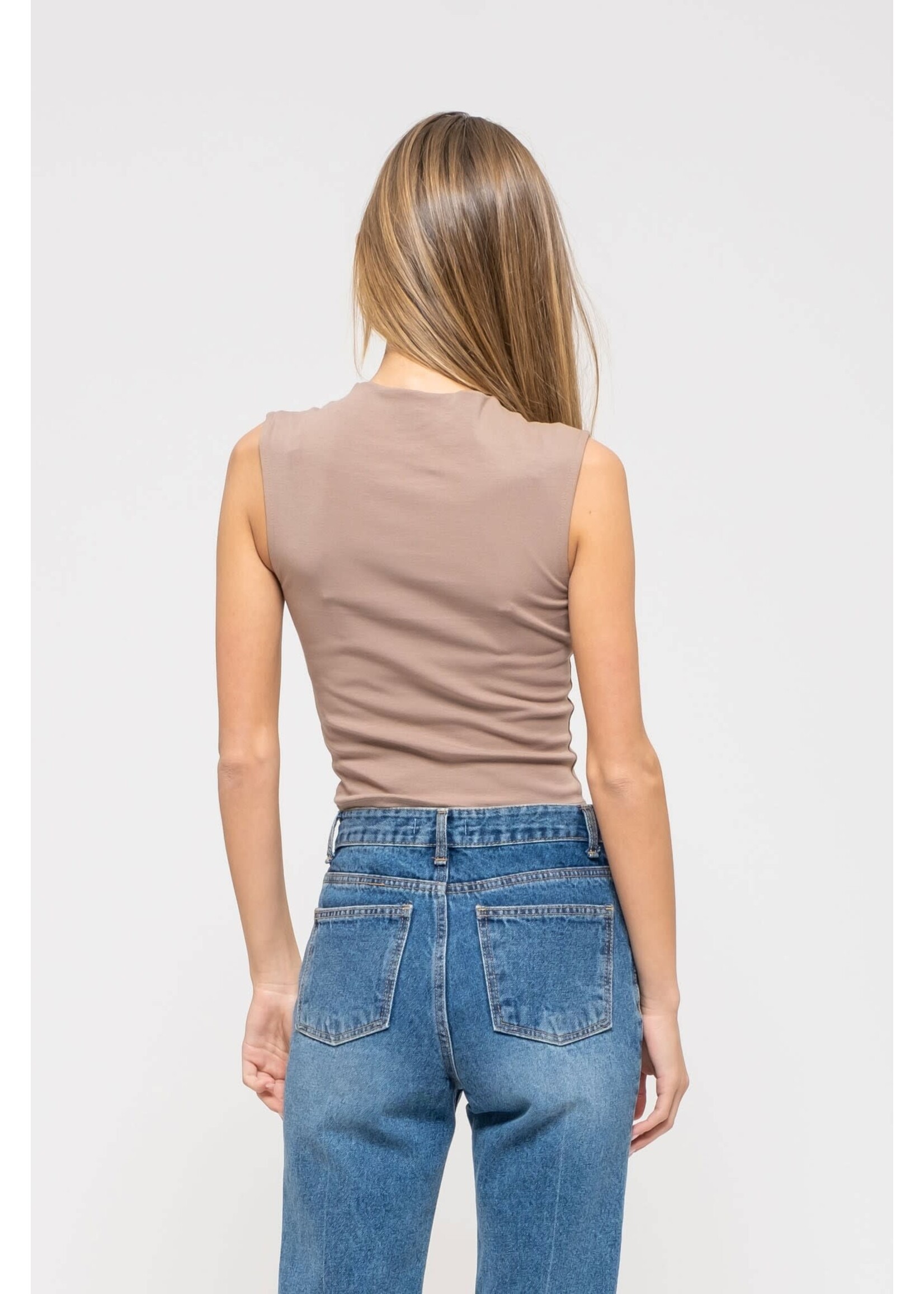 EM & ELLE Dawson Mock Neck Tank