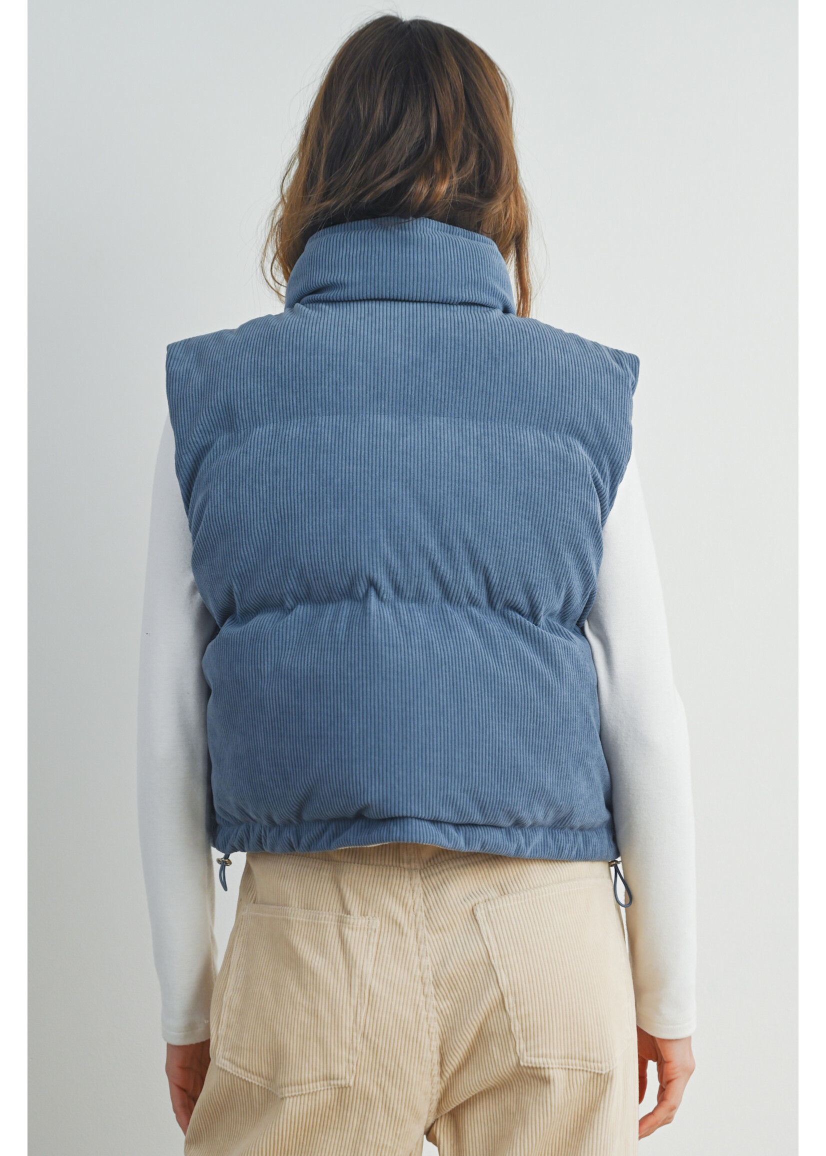 EM & ELLE Cordurouy Puffer Vest