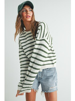 EM & ELLE Justin Soft Striped Sweater
