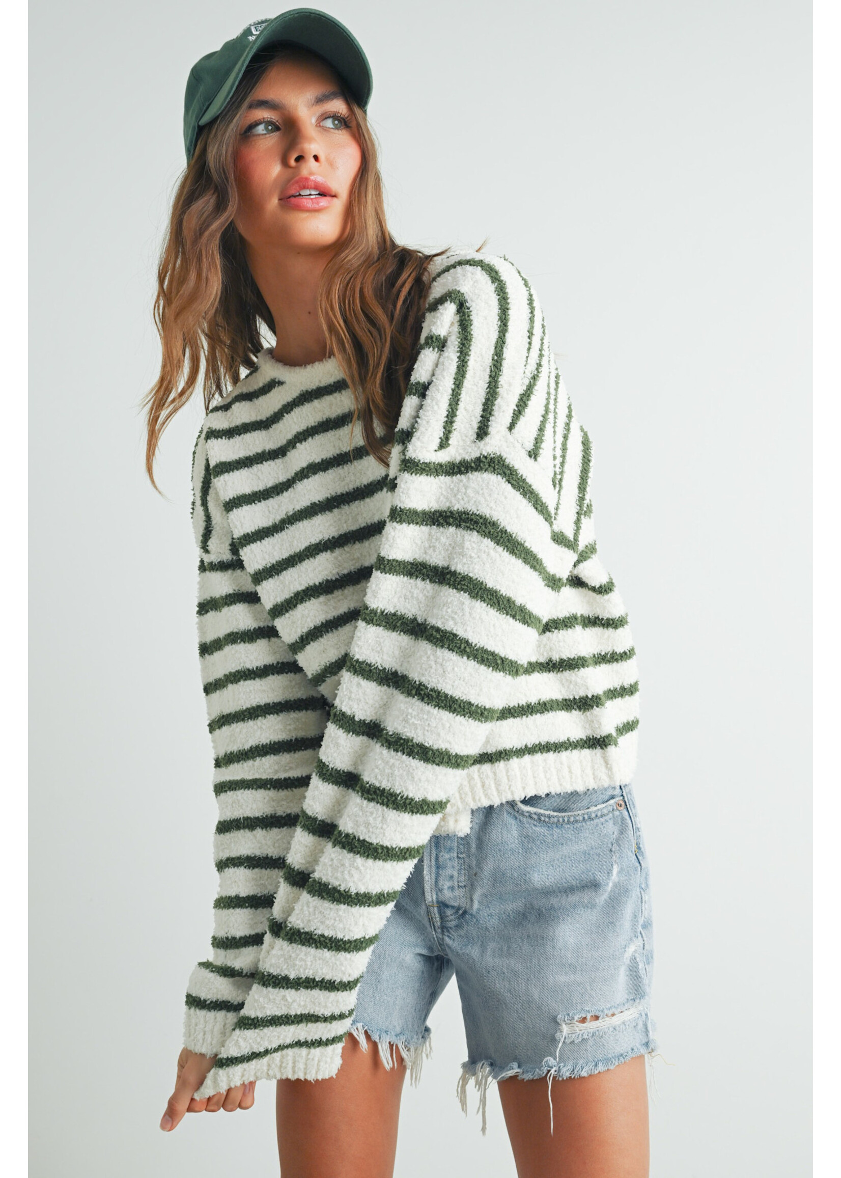 EM & ELLE Justin Soft Striped Sweater