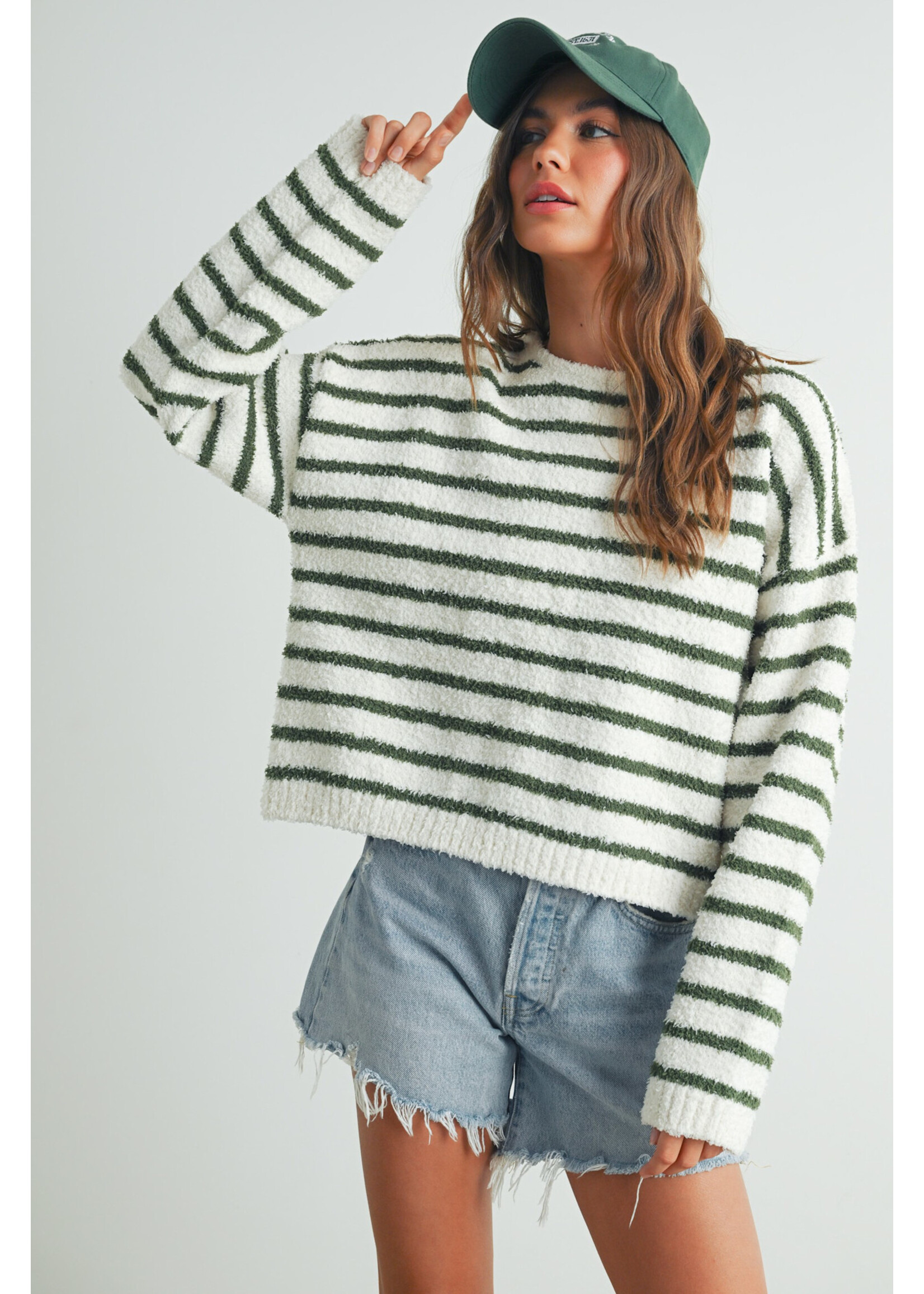 EM & ELLE Justin Soft Striped Sweater