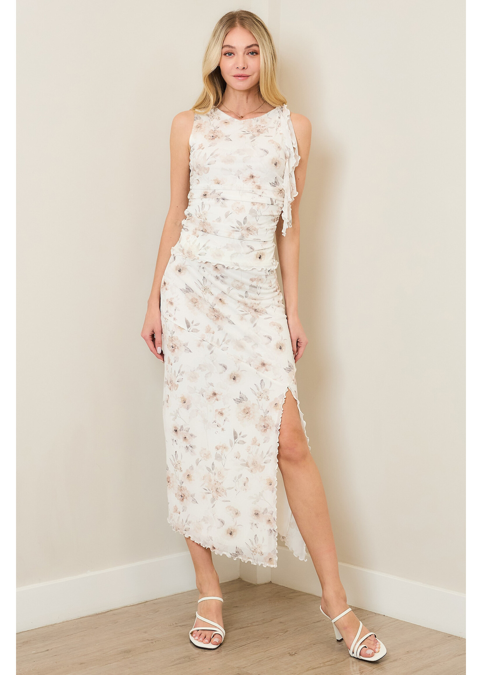 EM & ELLE Ariel Mesh Midi Skirt