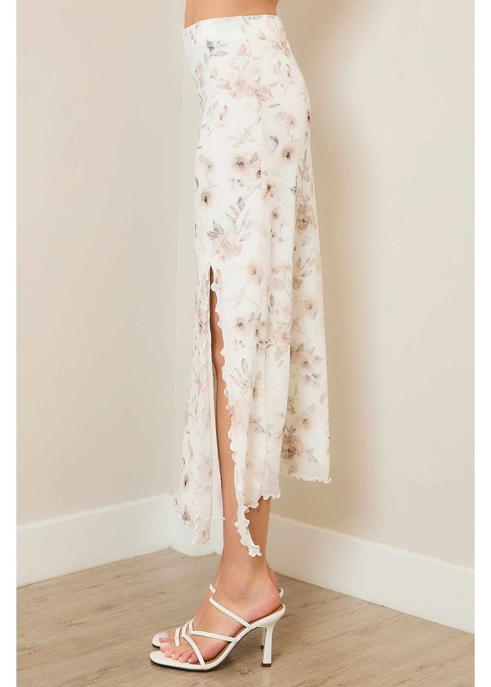 EM & ELLE Ariel Mesh Midi Skirt
