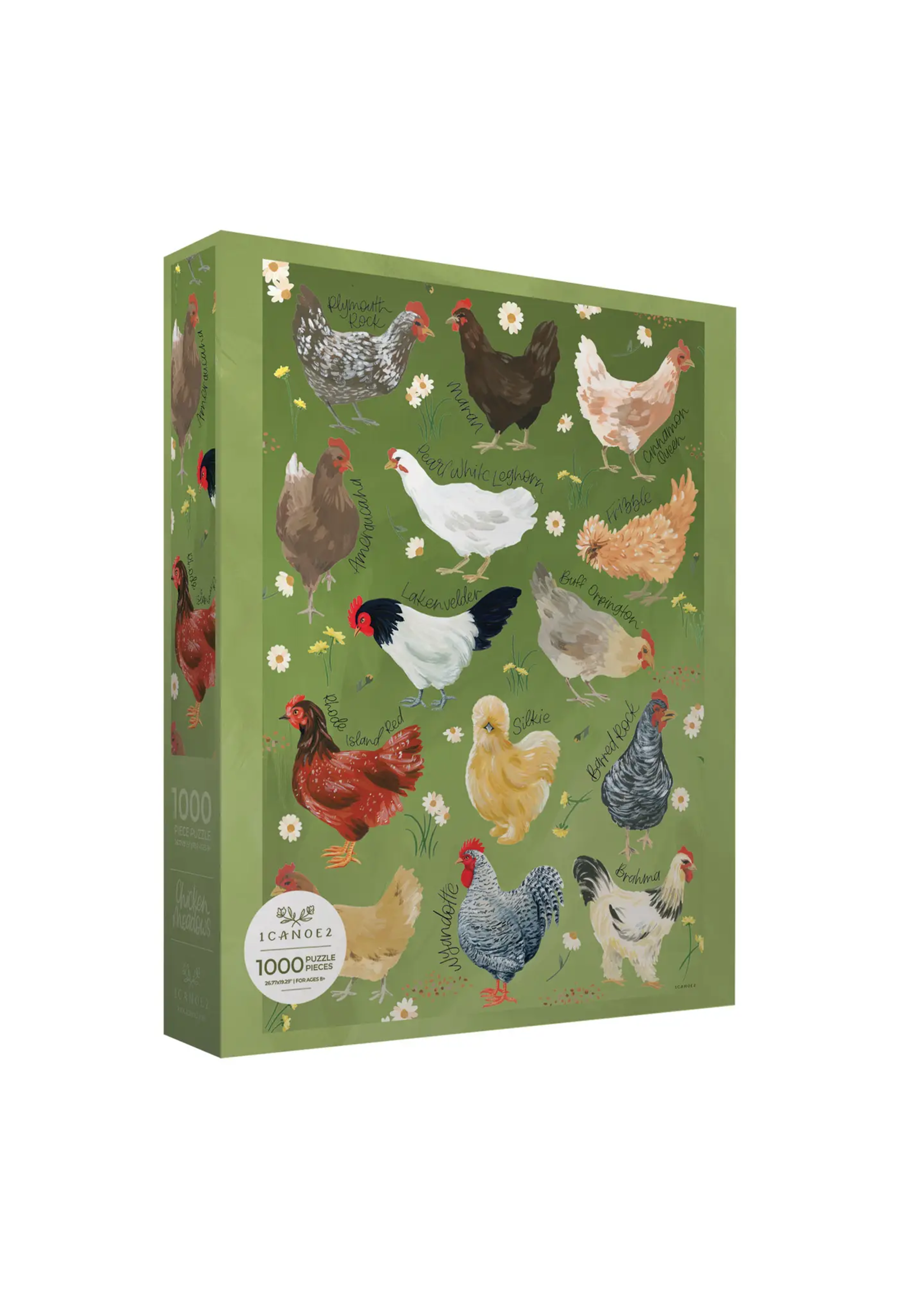 Chicken Meadows - 1,000 Piece Jigsaw Puzzle
