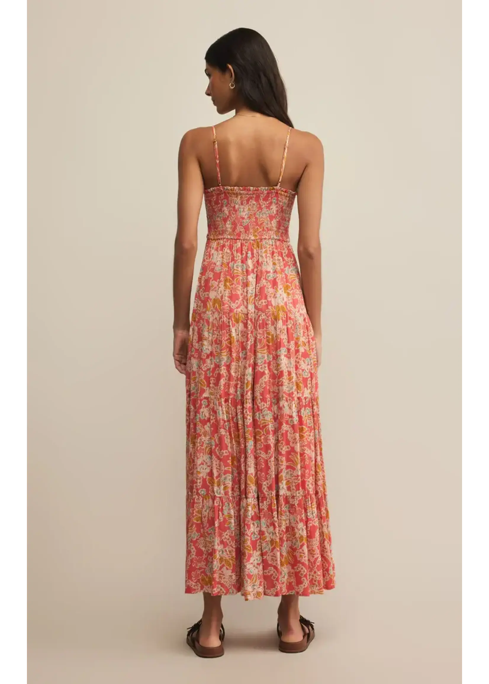 Z Supply Balos Jardin Floral Midi Dress