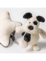 Jellycat Bashful Black & Cream Puppy Musical Pull