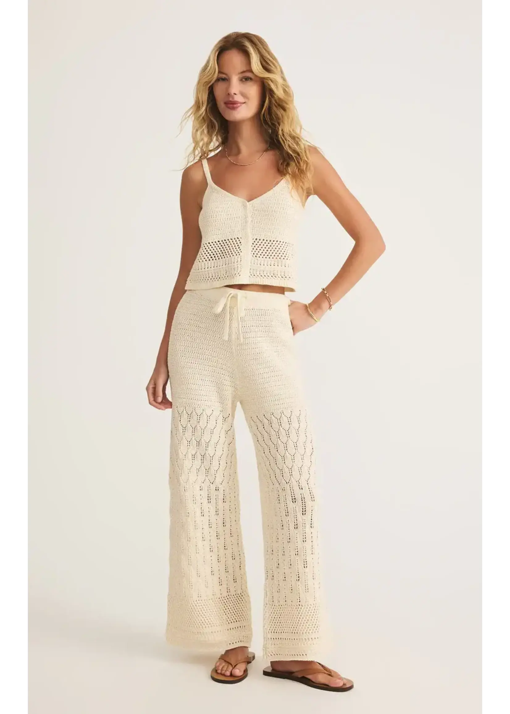 Z Supply Tay Crochet Cropped Tank