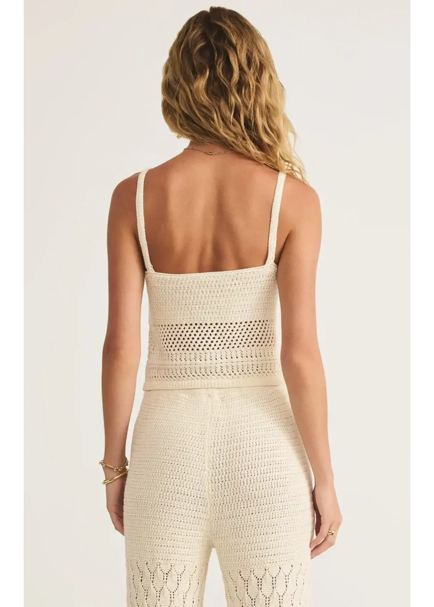 Z Supply Tay Crochet Cropped Tank
