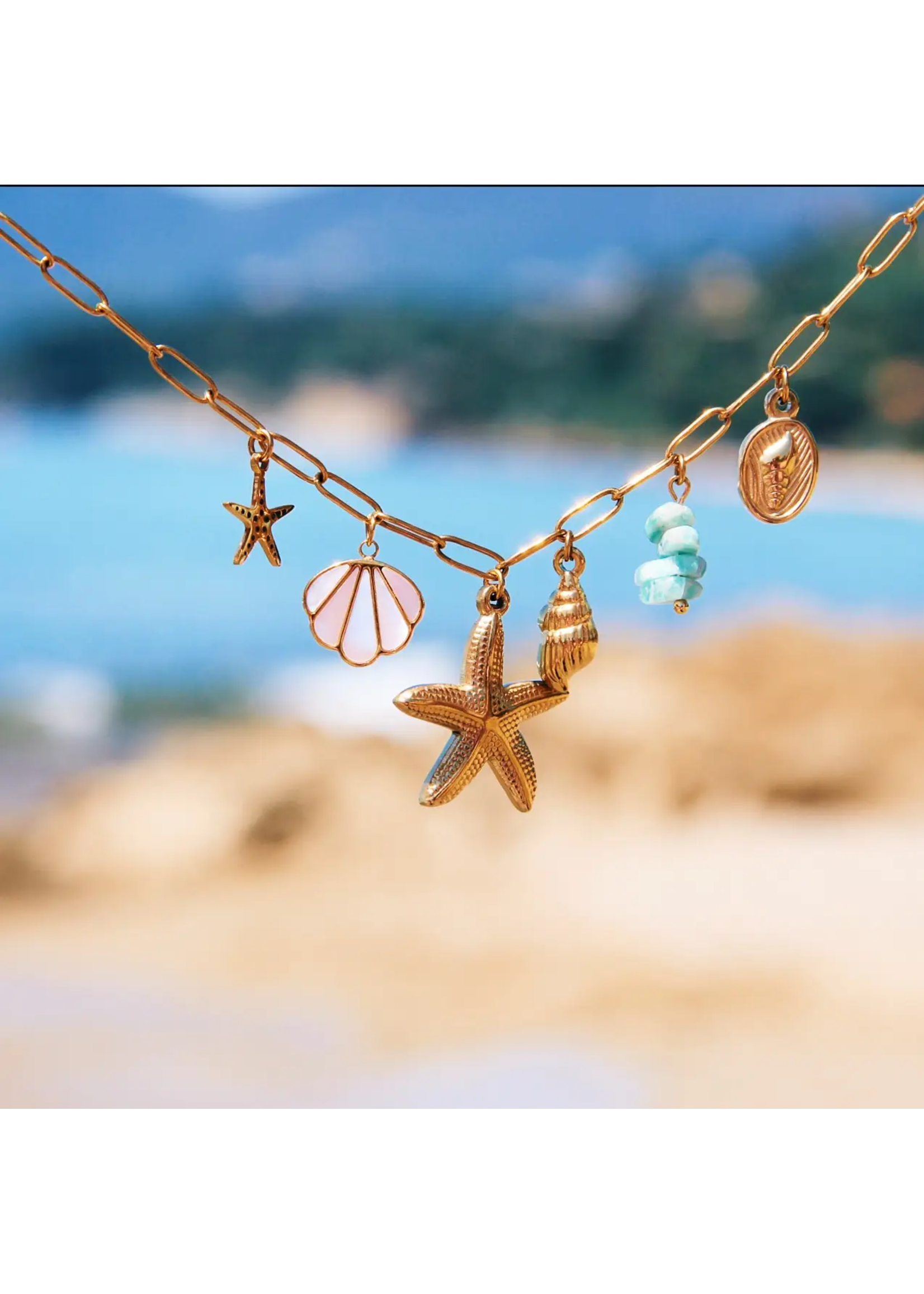 Charm Necklace "Ocean Breeze"