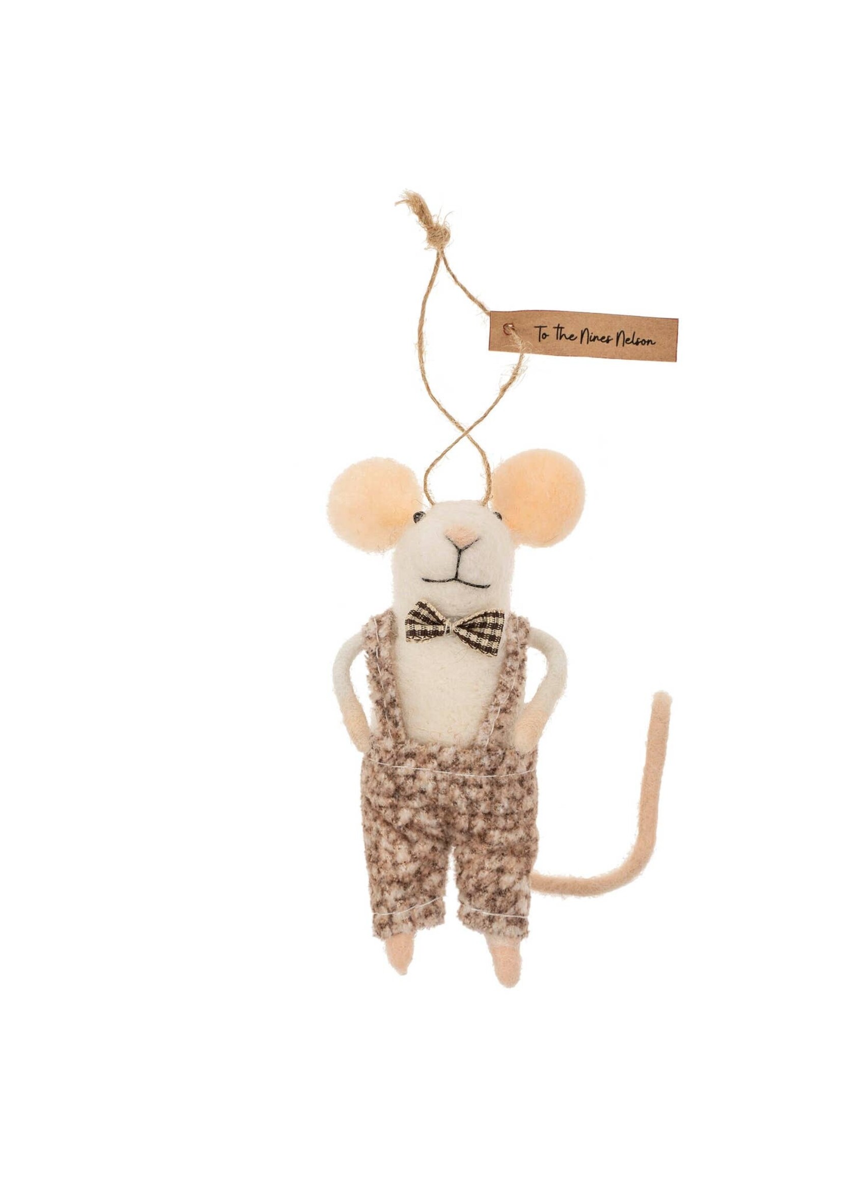 To the Nines Nelson Mouse Holiday Ornament