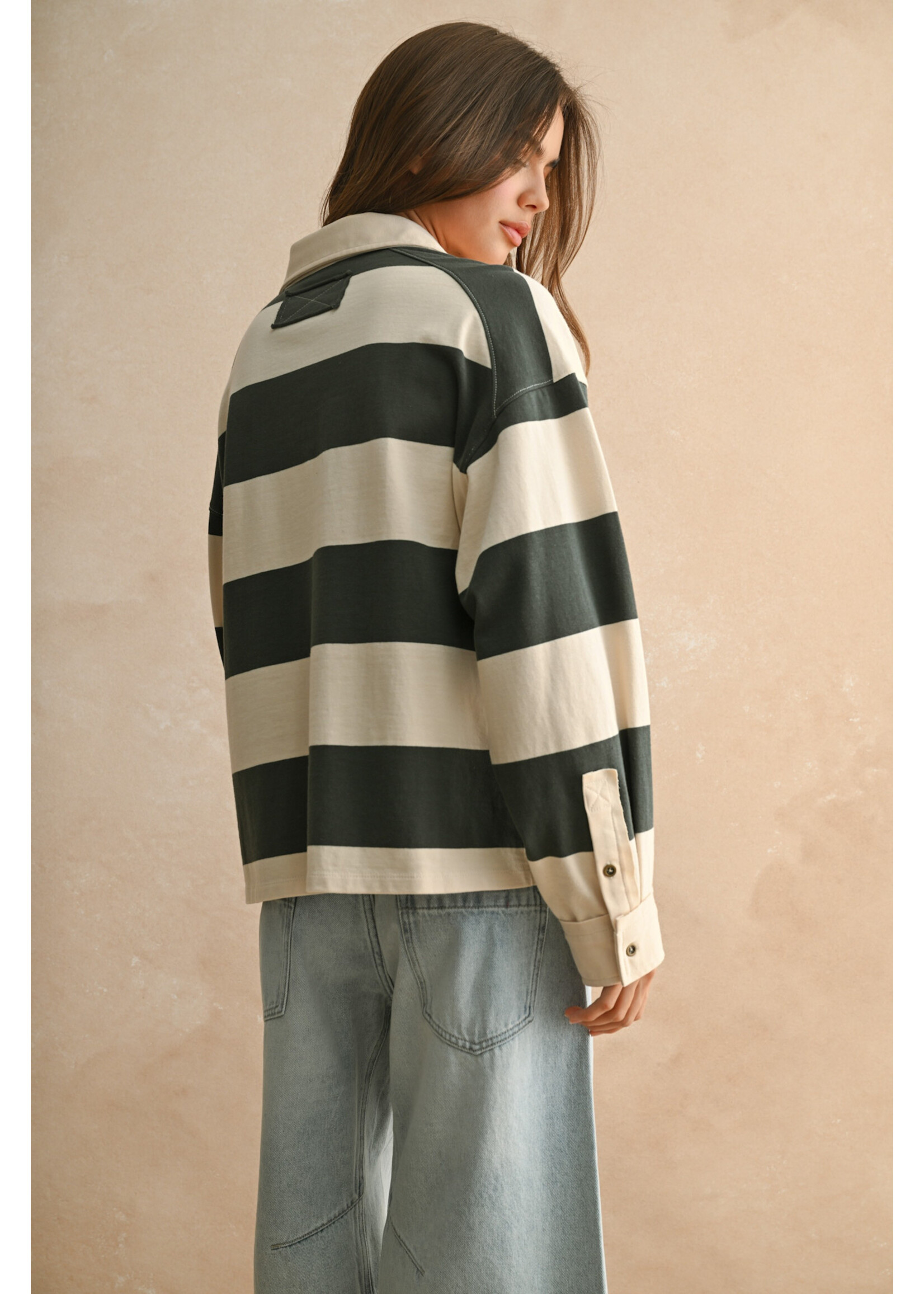 EM & ELLE Evelyn Rugby Stripe Top