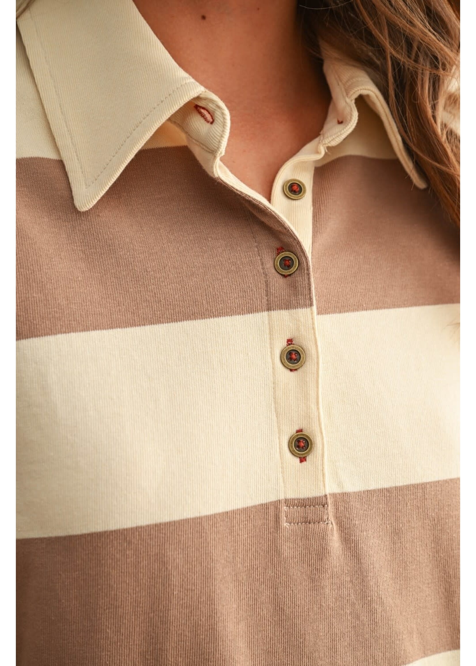 EM & ELLE Evelyn Rugby Stripe Top