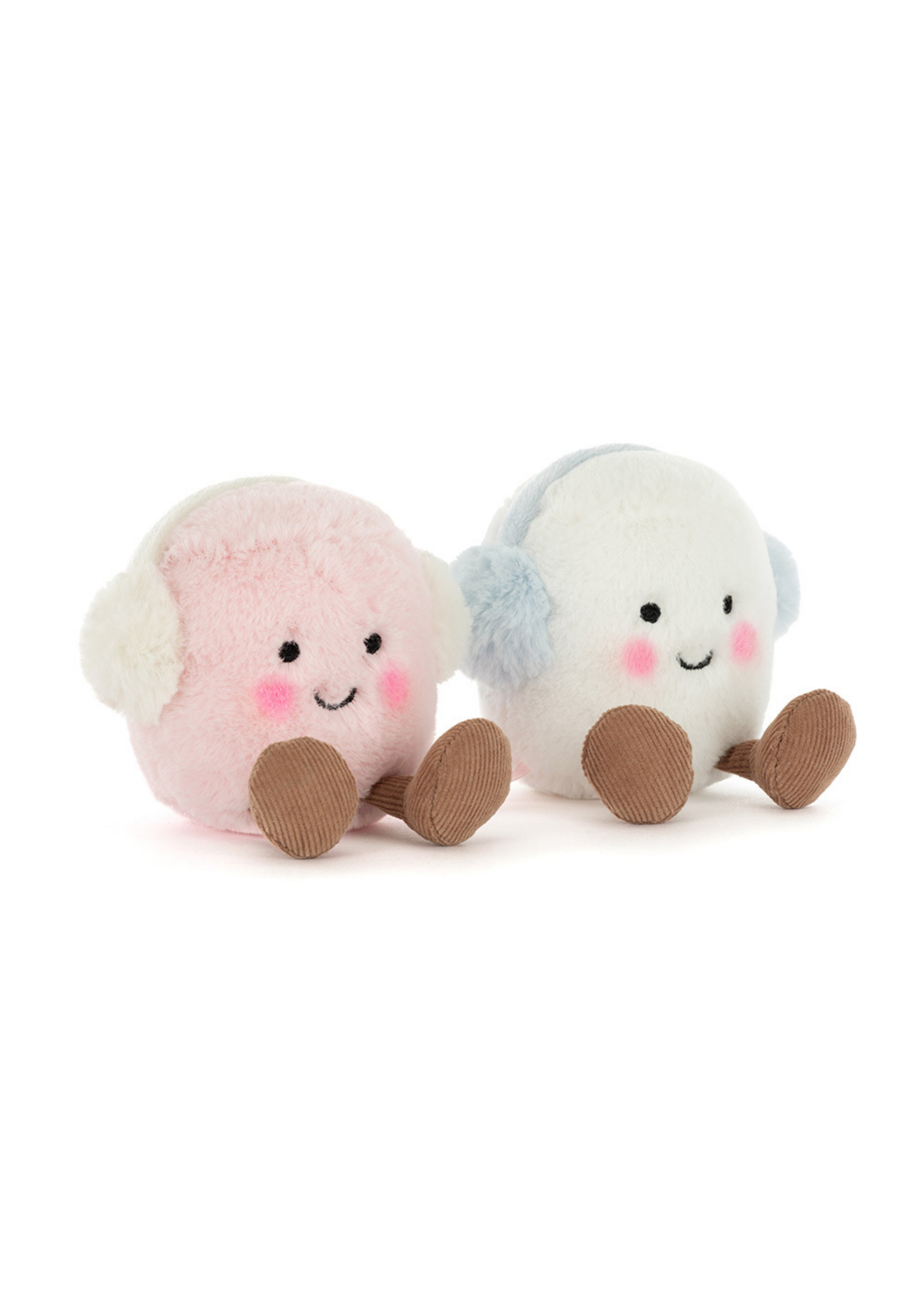 Jellycat Amuseables Toastie Pink and White Marshmallows