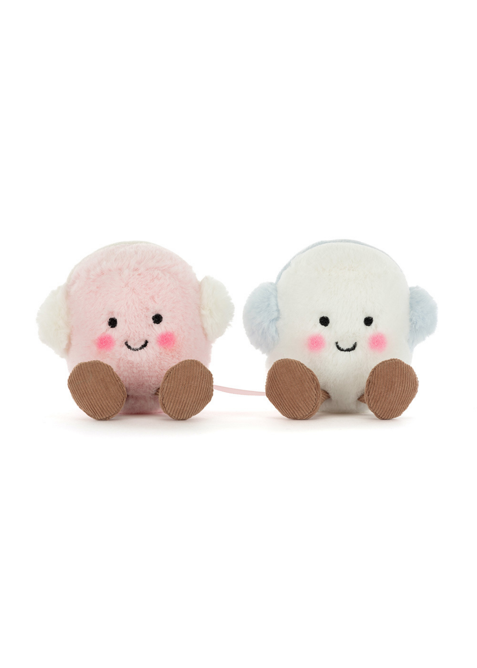 Jellycat Amuseables Toastie Pink and White Marshmallows