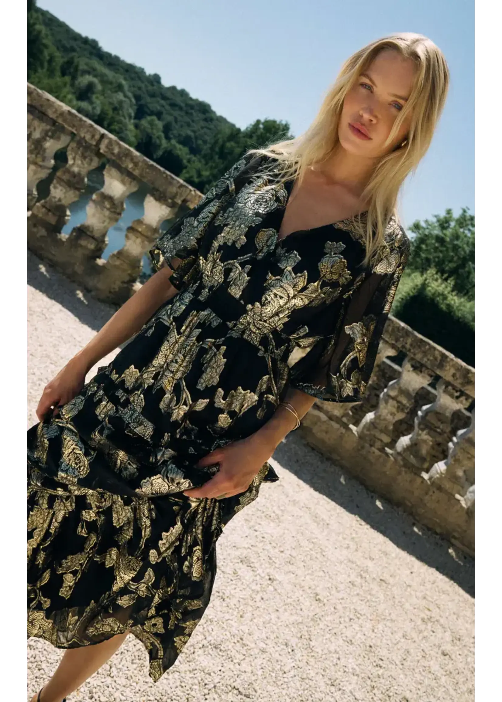 Z Supply Kiera Jacquard Maxi Dress