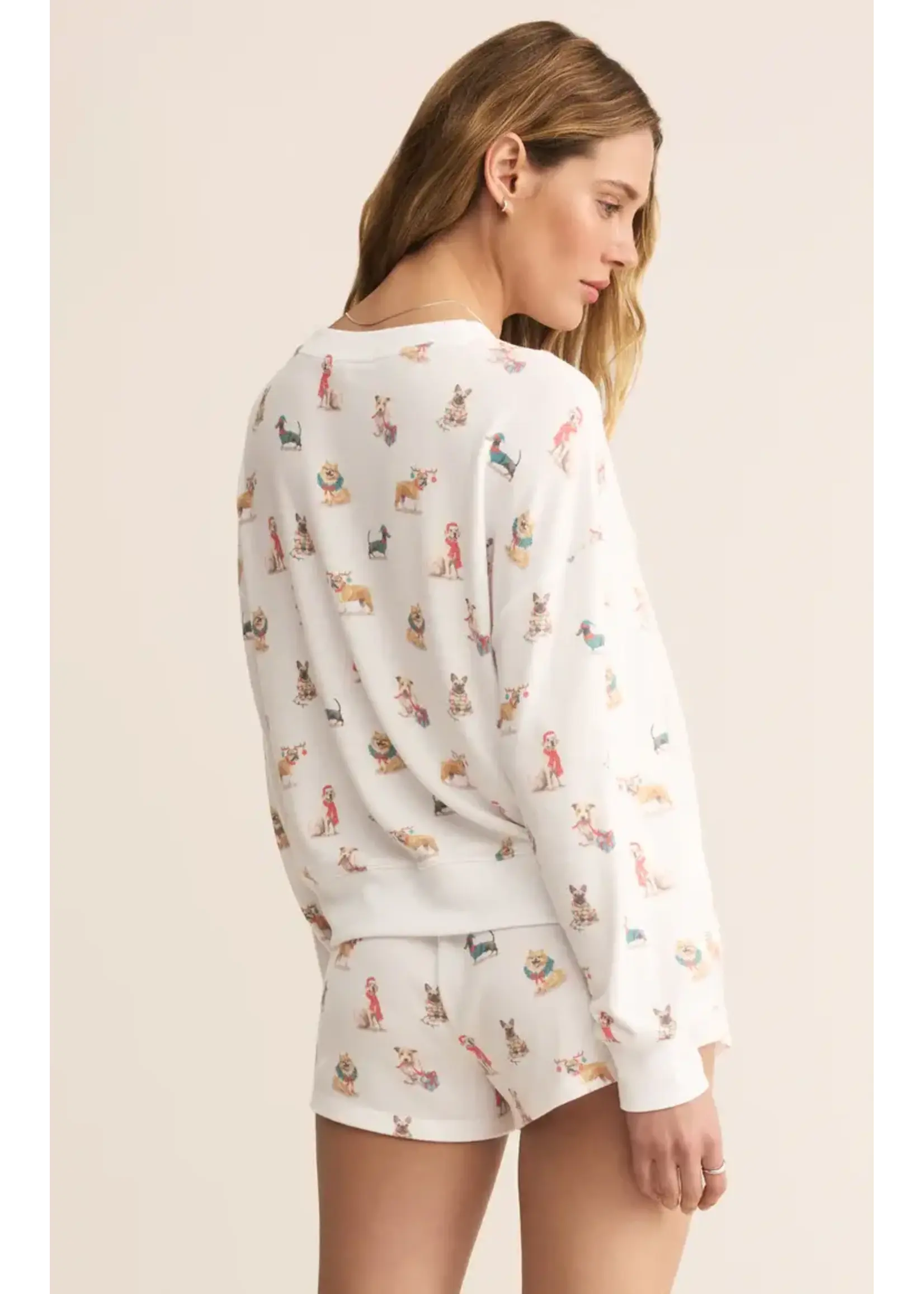 Z Supply Cozy Up Pup Ls Top