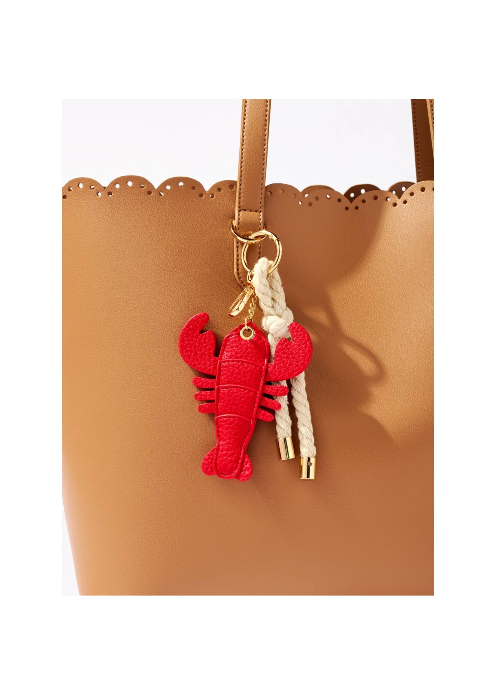 Lobster Bag Charm/Key Ring,Red