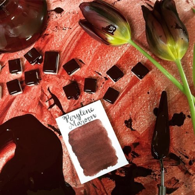 Stoneground Paint Half Pan Perylene Maroon