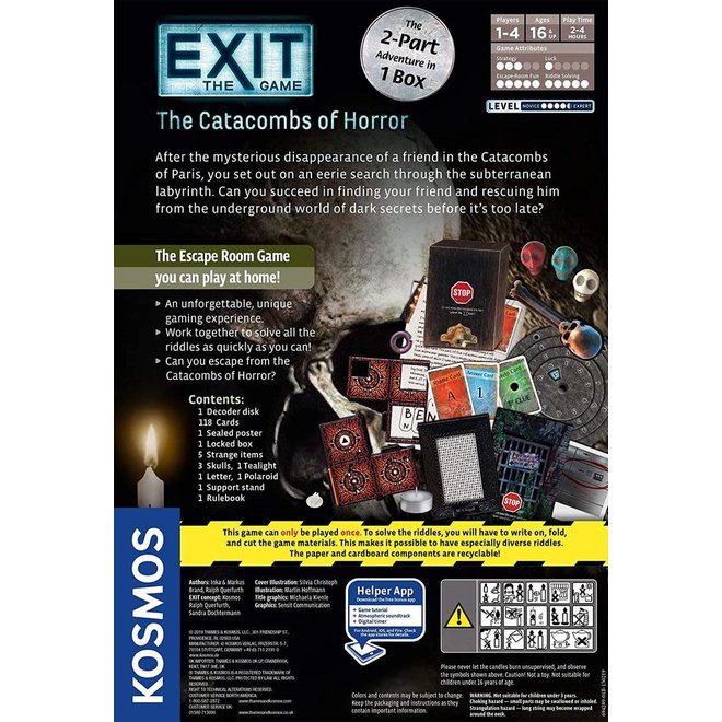 EXIT THE GAME: THE CATACOMBS OF HORROR