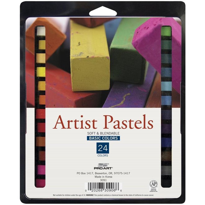 Square Artist Pastel 24 Color Set