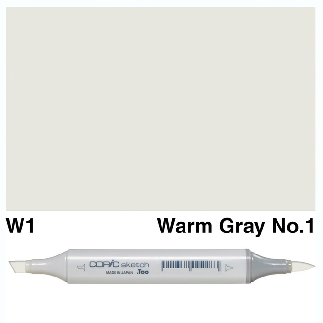 Copic Sketch Marker W1 Warm Gray  1