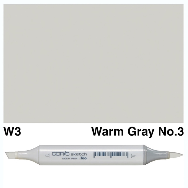 Copic Sketch W3 Warm Grey No. 3