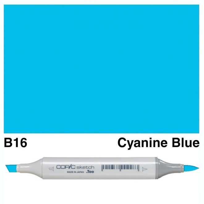 COPIC SKETCH B16 CYANINE BLUE